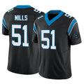Friene C.Panthers #51 Sam Mills Player Black Vapor F.U.S.E. Limited Home Game Stitched Jerseys