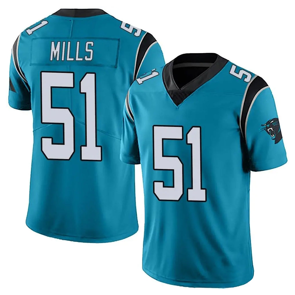 Friene C.Panthers #51 Sam Mills Player Blue Vapor Untouchable Limited Game Stitched Jerseys