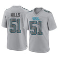 Friene C.Panthers #51 Sam Mills Player Gray Atmosphere Fashion Game Stitched Jerseys