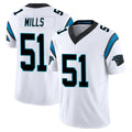 Friene C.Panthers #51 Sam Mills Player White Vapor F.U.S.E. Limited Home Game Stitched Jerseys
