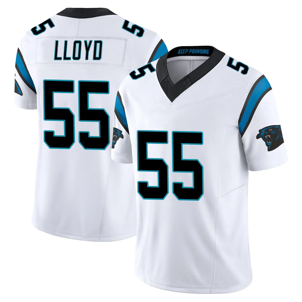 Friene C.Panthers #55 Devin Lloyd Player White Vapor F.U.S.E. Limited Home Game Stitched Jerseys