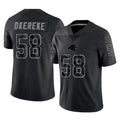 Friene C.Panthers #50 Robert Hunt Player Black Limited Reflective Game Stitched Jerseys