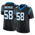 Friene C.Panthers #58 Bobby Okereke Player Black Vapor F.U.S.E. Limited Home Game Stitched Jerseys