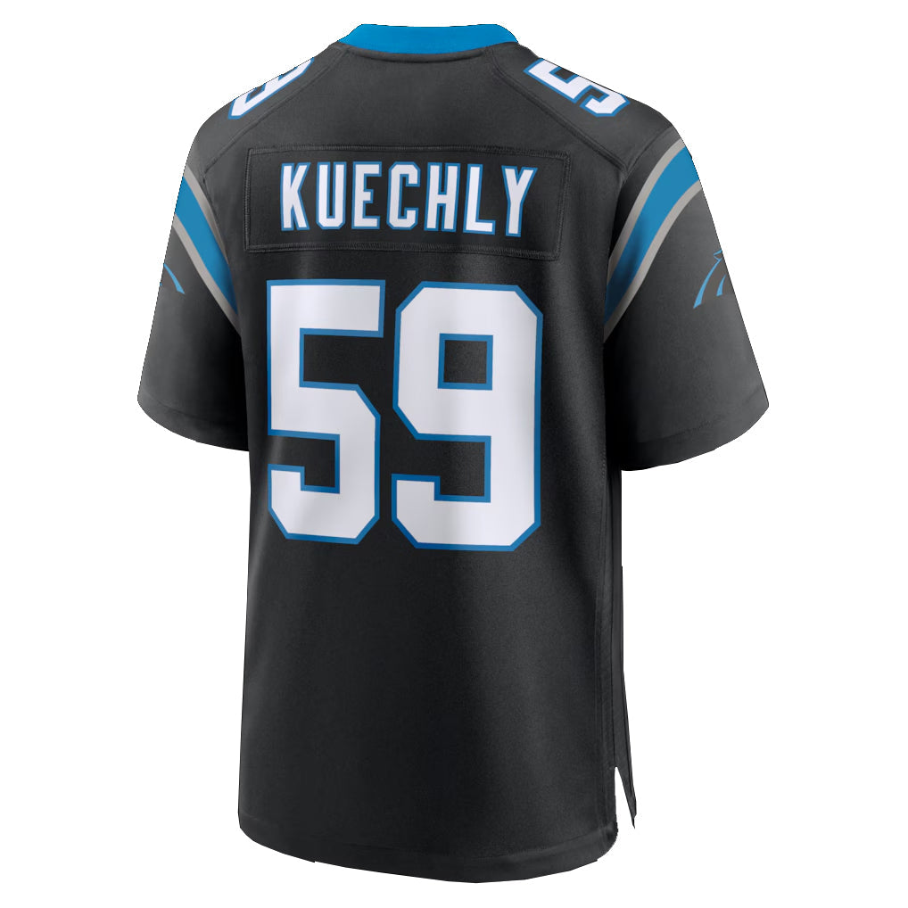 Friene C.Panthers #59 Luke Kuechly Player Black Home Game Stitched Jerseys