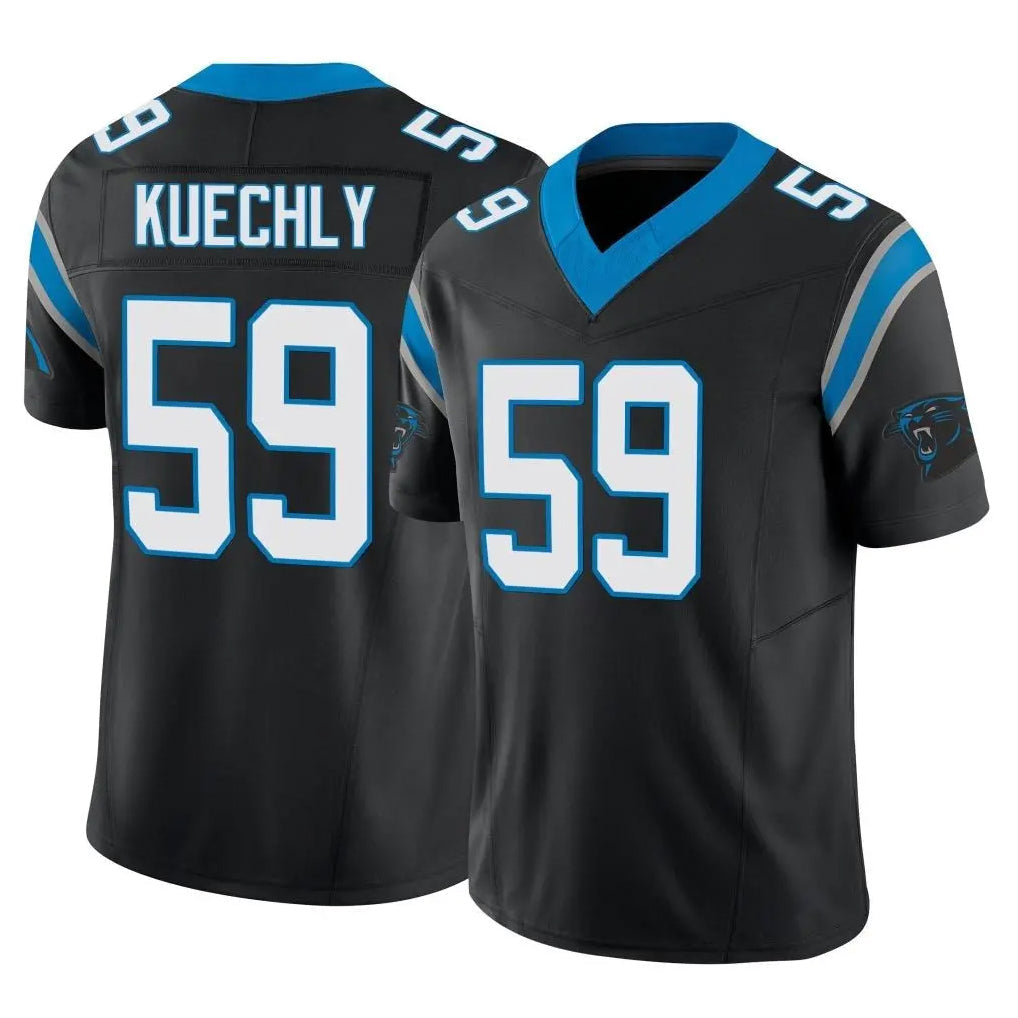 Friene C.Panthers #59 Luke Kuechly Player Black Vapor F.U.S.E. Limited Home Game Stitched Jerseys