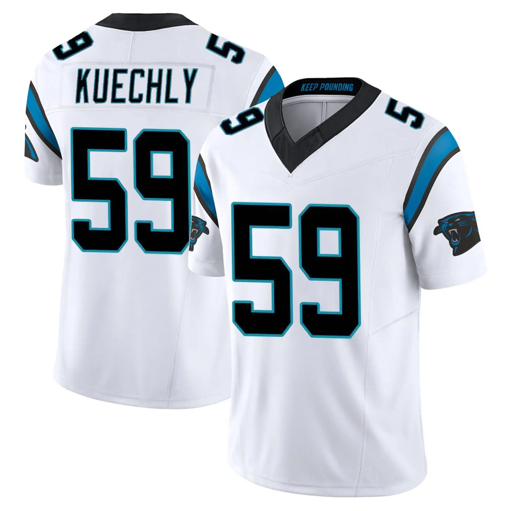 Friene C.Panthers #59 Luke Kuechly Player White Vapor F.U.S.E. Limited Home Game Stitched Jerseys