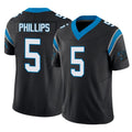 Friene C.Panthers #5 Jaelan Phillips Player Black Vapor F.U.S.E. Limited Home Game Stitched Jerseys