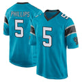 Friene C.Panthers #5 Jaelan Phillips Player Blue Game Stitched Jerseys