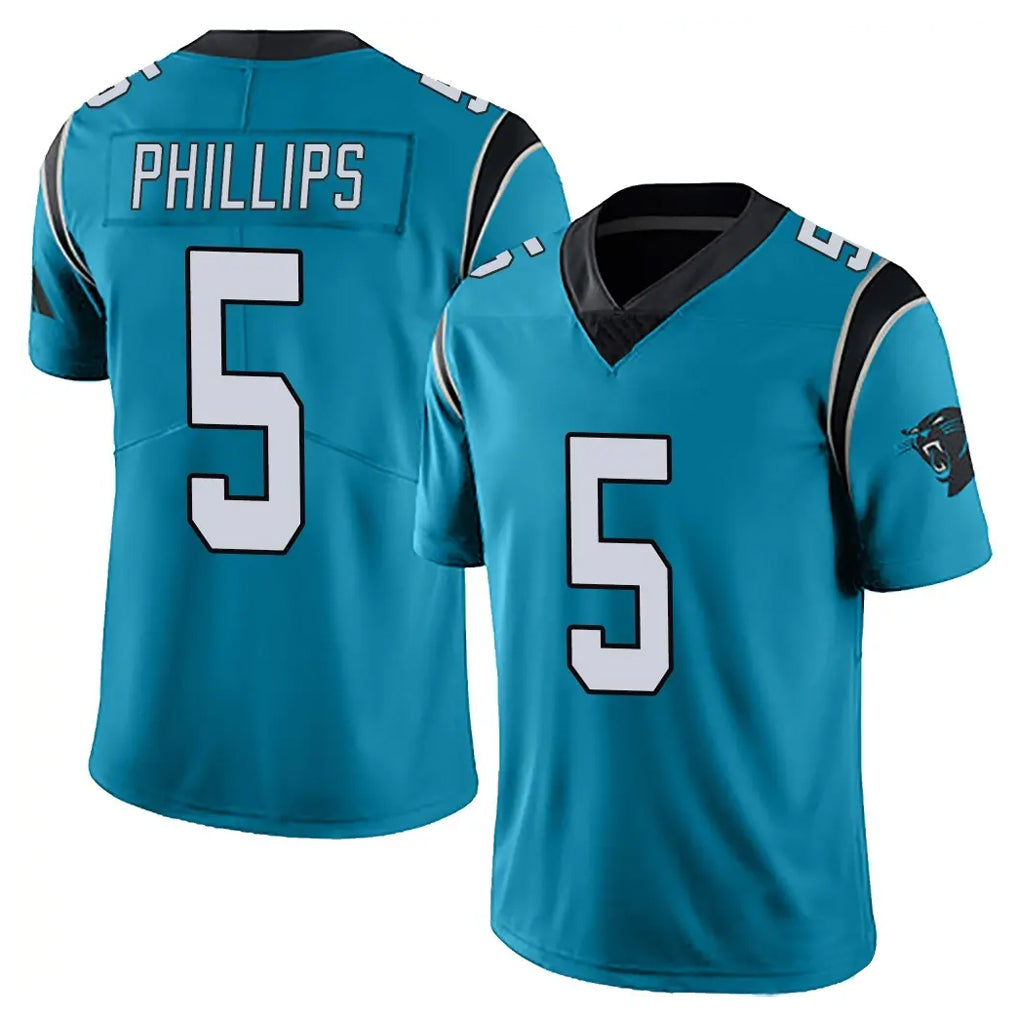 Friene C.Panthers #5 Jaelan Phillips Player Blue Vapor Untouchable Limited Game Stitched Jerseys