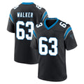 Friene C.Panthers #63 Rasheed Walker Player Black Vapor Untouchable Limited Game Stitched Jerseys