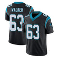 Friene C.Panthers #63 Rasheed Walker Player Black Vapor Untouchable Limited Game Stitched Jerseys (2)