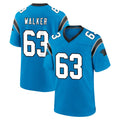 Friene C.Panthers #63 Rasheed Walker Player Blue Home Game Stitched Jerseys
