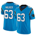 Friene C.Panthers #63 Rasheed Walker Player Blue Vapor F.U.S.E. Limited Home Game Stitched Jerseys