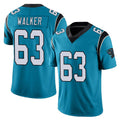 Friene C.Panthers #63 Rasheed Walker Player Blue Vapor Untouchable Limited Game Stitched Jerseys