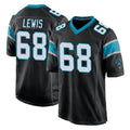 Friene C.Panthers #68 Damien Lewis Player Black Home Game Stitched Jerseys
