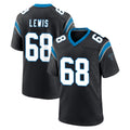 Friene C.Panthers #68 Damien Lewis Player Black Limited Home Game Stitched Jerseys