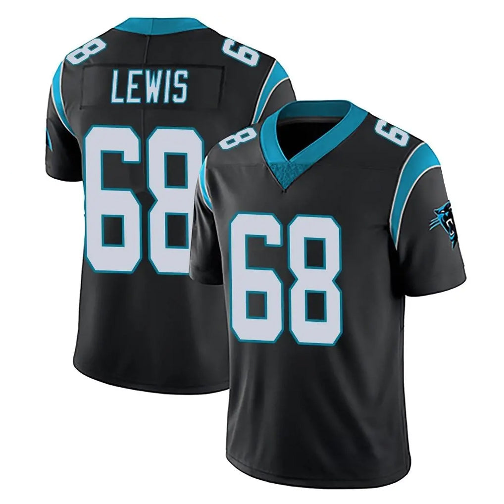 Friene C.Panthers #68 Damien Lewis Player Black Vapor Untouchable Limited Game Stitched Jerseys