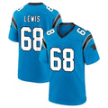 Friene C.Panthers #68 Damien Lewis Player Blue Home Game Stitched Jerseys