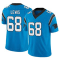 Friene C.Panthers #68 Damien Lewis Player Blue Vapor F.U.S.E. Limited Home Game Stitched Jerseys