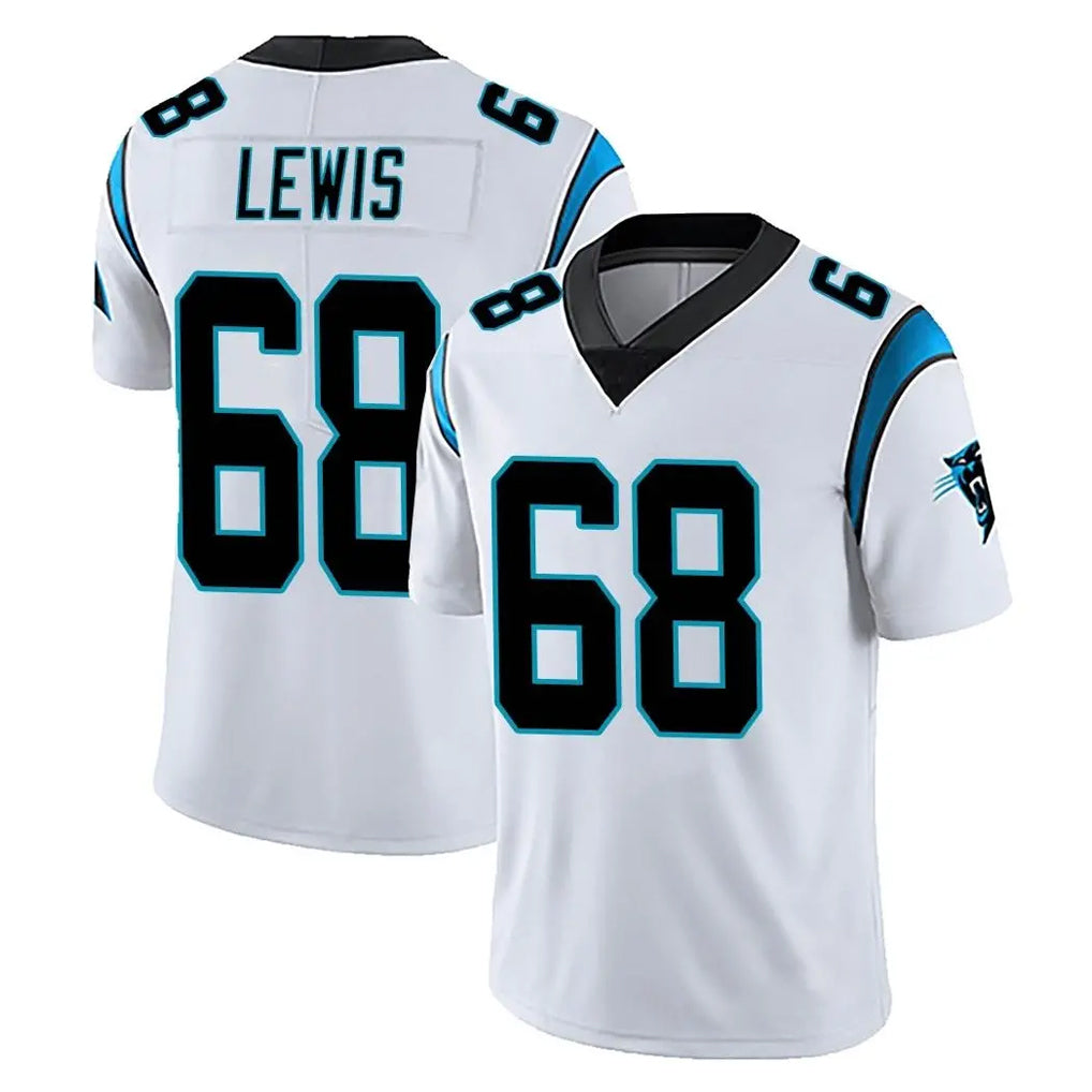 Friene C.Panthers #68 Damien Lewis Player White Vapor Untouchable Limited Game Stitched Jerseys