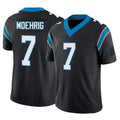 Friene C.Panthers #7 Tre'von Moehrig Player Black Vapor F.U.S.E. Limited Home Game Stitched Jerseys