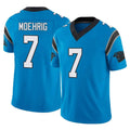 Friene C.Panthers #7 Tre'von Moehrig Player Blue Vapor F.U.S.E. Limited Home Game Stitched Jerseys