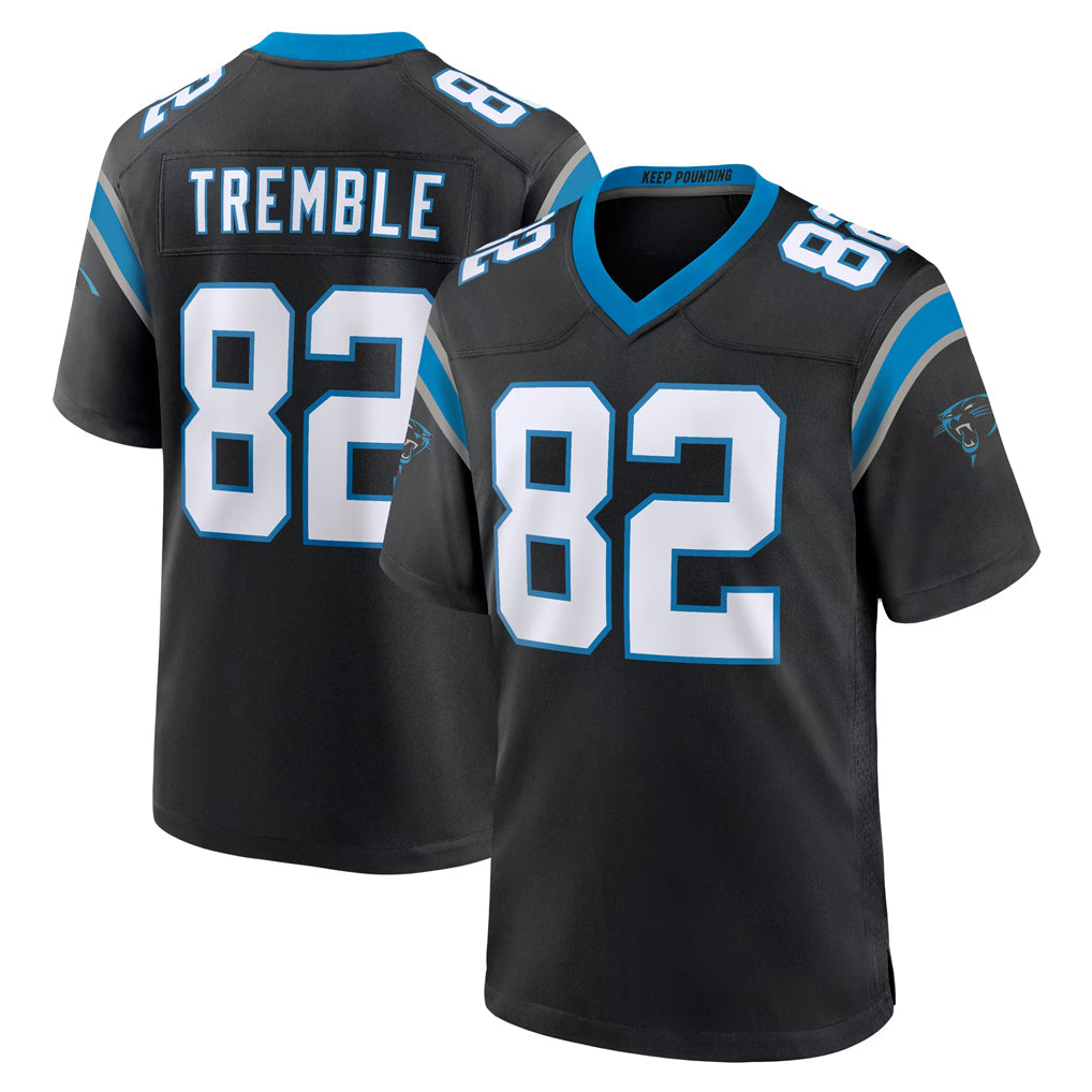 Friene C.Panthers #82 Tommy Tremble Player Black Limited Home Game Stitched Jerseys