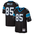 Friene C.Panthers #85 Wesley Walls Player Black Mitchell & Ness Legacy Replica Stitched Jerseys