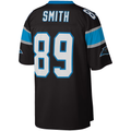 Friene C.Panthers #89 Steve Smith Mitchell & Ness Black Legacy Replica Stitched Jerseys