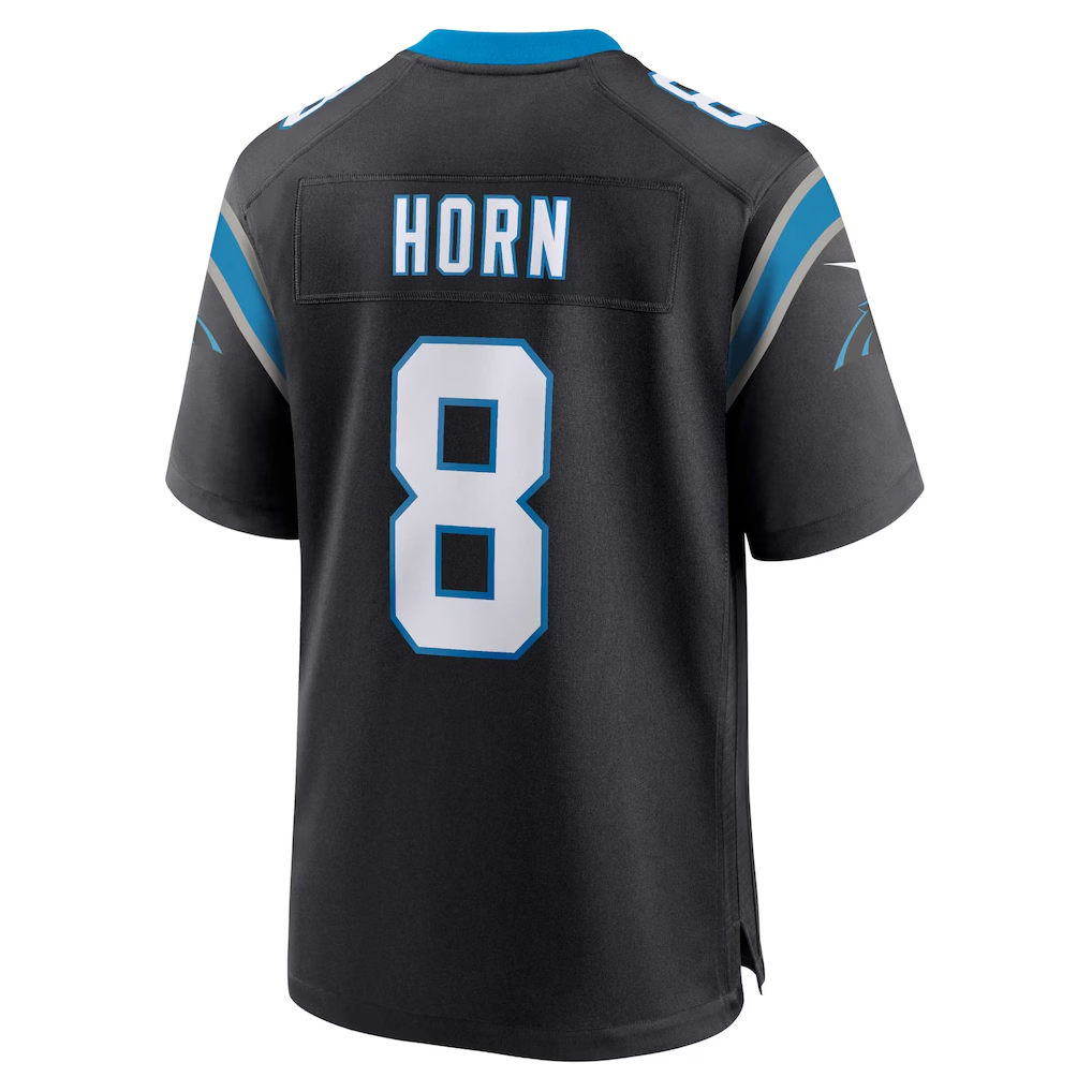 Friene C.Panthers #8 Jaycee Horn Black Game Stitched Jerseys