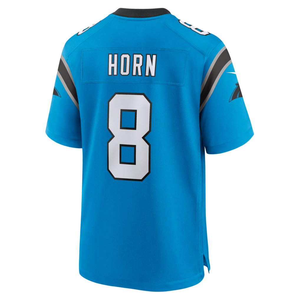 Friene C.Panthers #8 Jaycee Horn Blue Alternate Game Stitched Jerseys