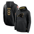 Friene C.Panthers #8 Jaycee Horn Player Black Salute to Service Pullover Hoodies Limited Game Stitched Jerseys