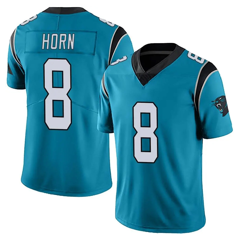 Friene C.Panthers #8 Jaycee Horn Player Blue Vapor Untouchable Limited Game Stitched Jerseys