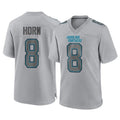 Friene C.Panthers #8 Jaycee Horn Player Gray Atmosphere Fashion Game Stitched Jerseys
