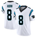 Friene C.Panthers #8 Jaycee Horn Player White Vapor F.U.S.E. Limited Home Game Stitched Jerseys