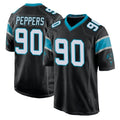 Friene C.Panthers #90 Julius Peppers Player Black Game Stitched Jerseys