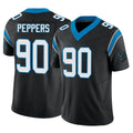 Friene C.Panthers #90 Julius Peppers Player Black Vapor F.U.S.E. Limited Home Game Stitched Jerseys