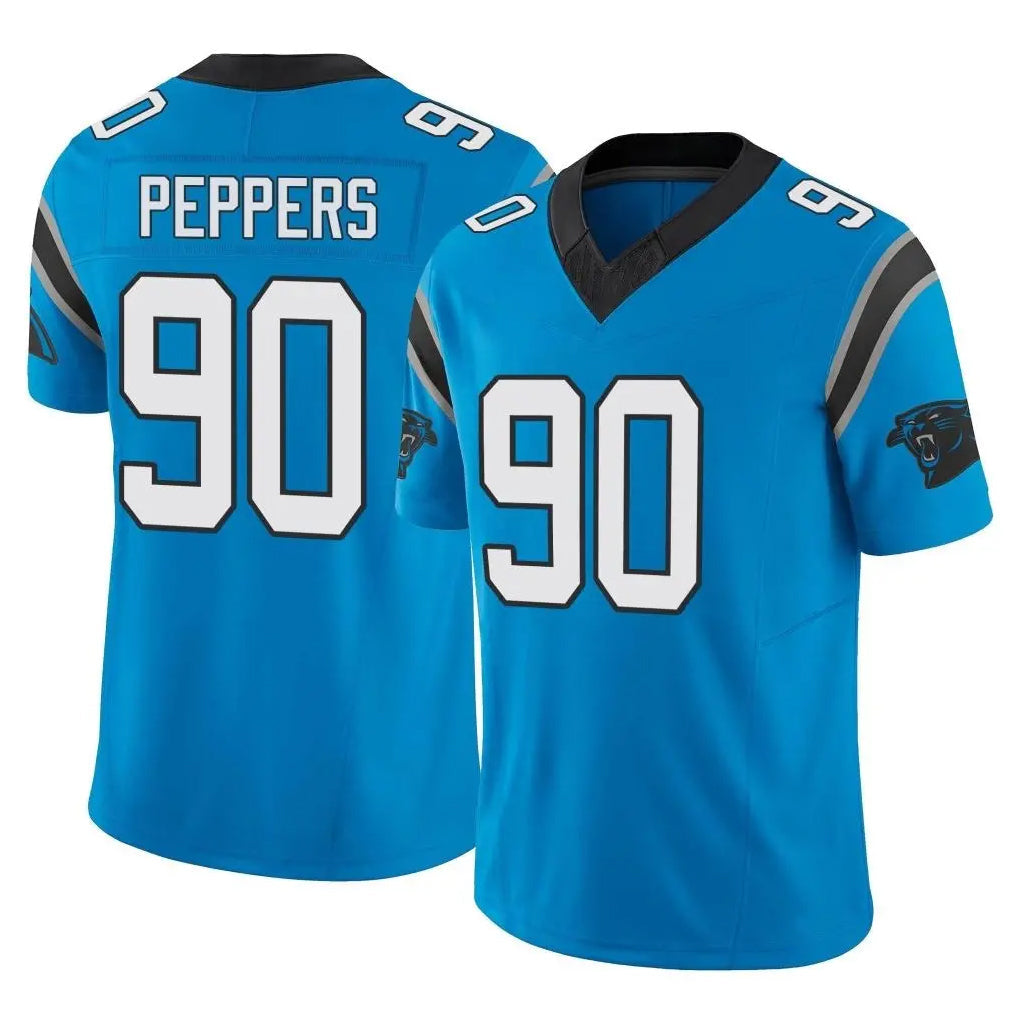 Friene C.Panthers #90 Julius Peppers Player Blue Vapor F.U.S.E. Limited Home Game Stitched Jerseys