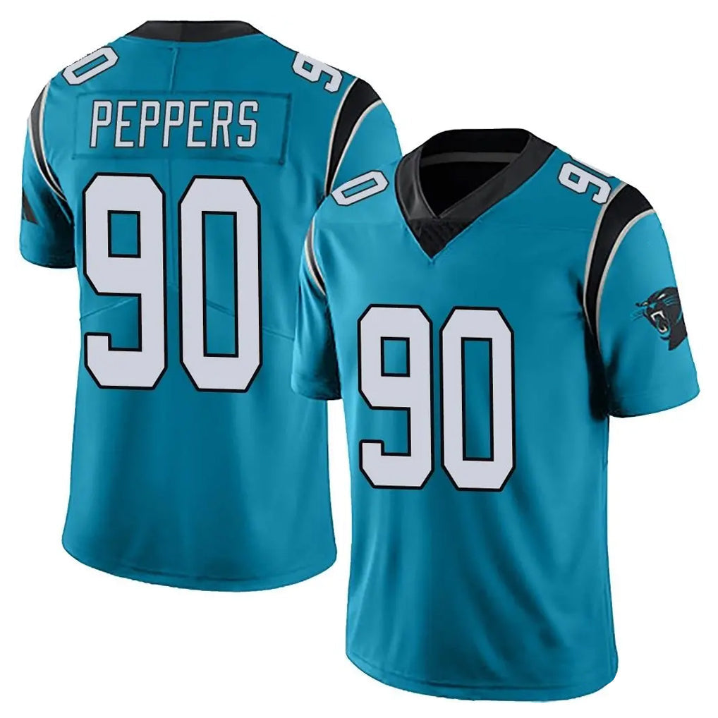 Friene C.Panthers #90 Julius Peppers Player Blue Vapor Untouchable Limited Game Stitched Jerseys