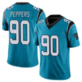 Friene C.Panthers #90 Julius Peppers Player Blue Vapor Untouchable Limited Game Stitched Jerseys