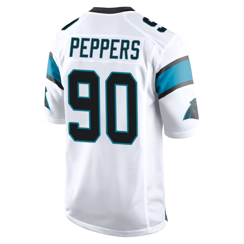 Friene C.Panthers #90 Julius Peppers Player White Game Stitched Jerseys