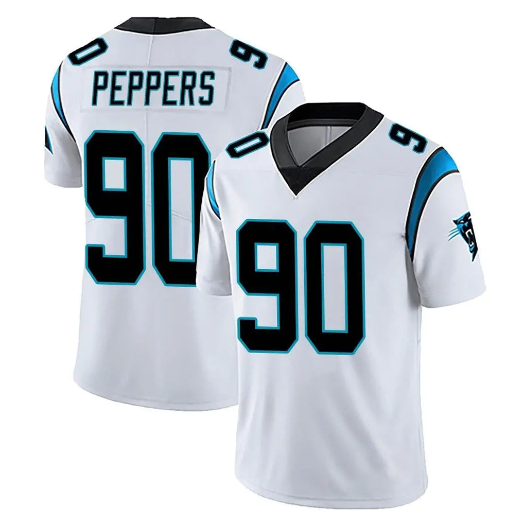 Friene C.Panthers #90 Julius Peppers Player White Vapor Untouchable Limited Game Stitched Jerseys