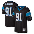 Friene C.Panthers #91 Kevin Greene Player Black Mitchell & Ness Legacy Replica Stitched Jerseys