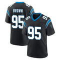 Friene C.Panthers #95 Derrick Brown Player Black Limited Home Game Stitched Jerseys