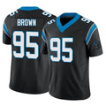 Friene C.Panthers #95 Derrick Brown Player Black Vapor F.U.S.E. Limited Home Game Stitched Jerseys