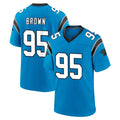 Friene C.Panthers #95 Derrick Brown Player Blue Home Game Stitched Jerseys