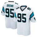 Friene C.Panthers #95 Derrick Brown Player White Game Stitched Jerseys