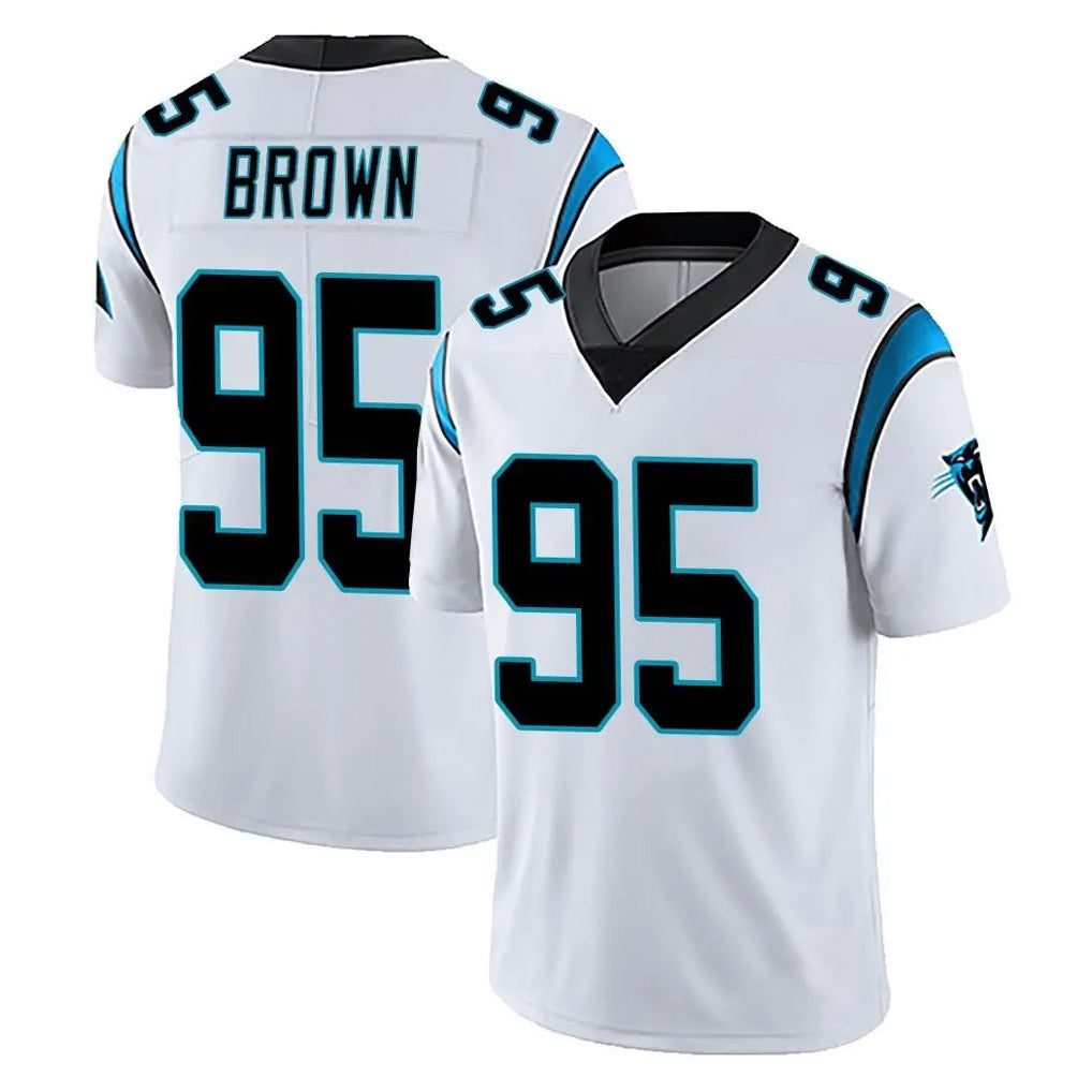 Friene C.Panthers #95 Derrick Brown Player White Vapor Untouchable Limited Game Stitched Jerseys
