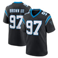 Friene C.Panthers #97 Bobby Brown III Player Black Limited Home Game Stitched Jerseys