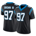 Friene C.Panthers #97 Bobby Brown III Player Black Vapor F.U.S.E. Limited Home Game Stitched Jerseys